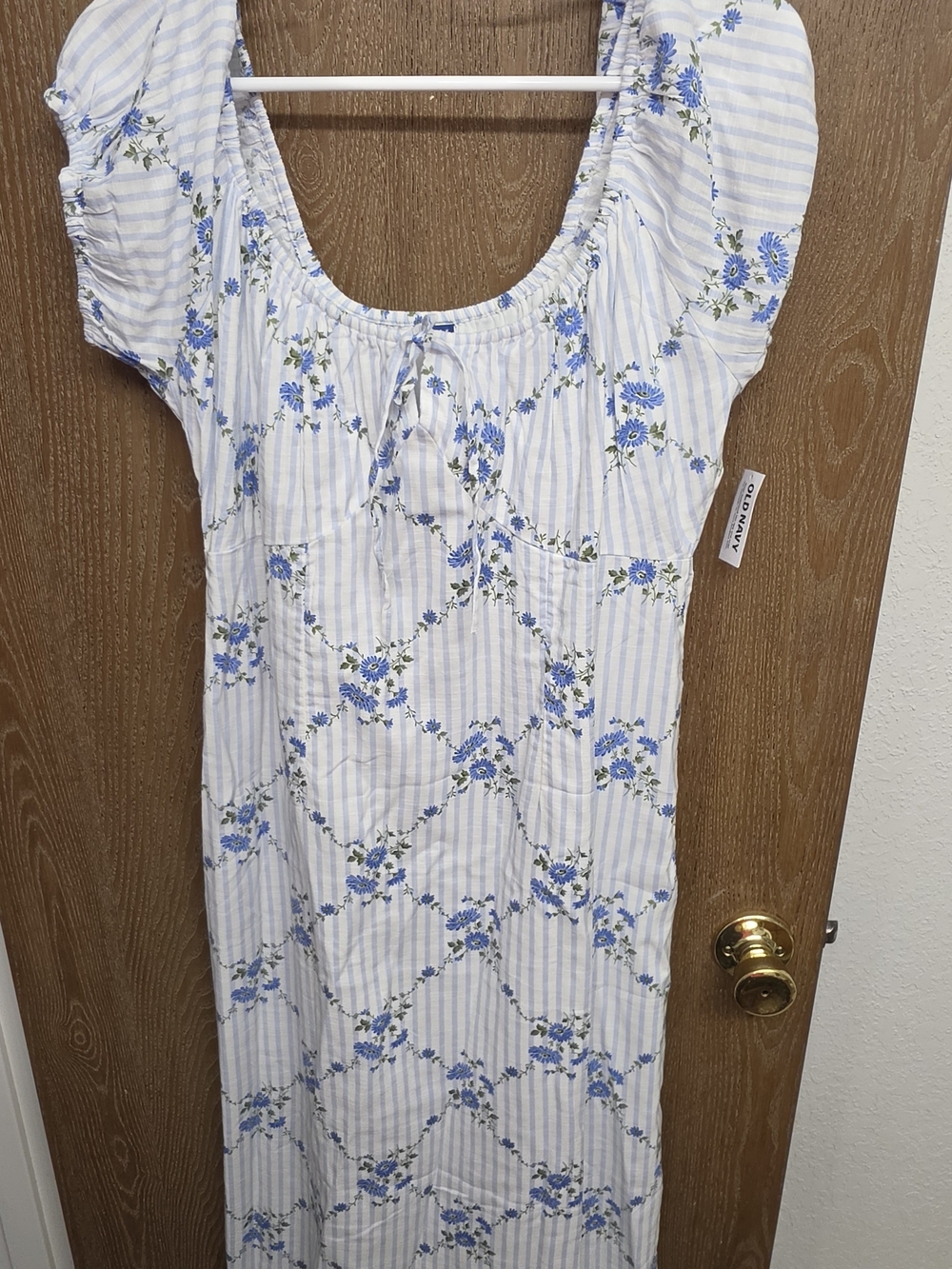 Old Navy Blue Floral Maxi Dress